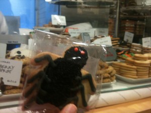 A little something from Dean and Deluca that dyes your teeth black. They wouldn't let me photograph the others directly behind this one I bought for E last week. 