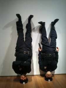 Frank and Jamie by Maurizio Cattelan (2002)